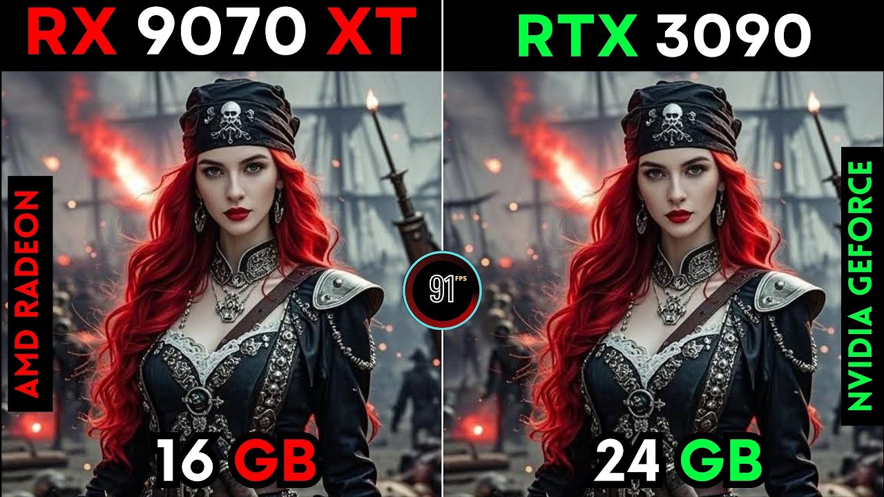 RX 9070 XT VS RTX 3090 TEST IN 20 GAMES : 1080P - 2K - 4K