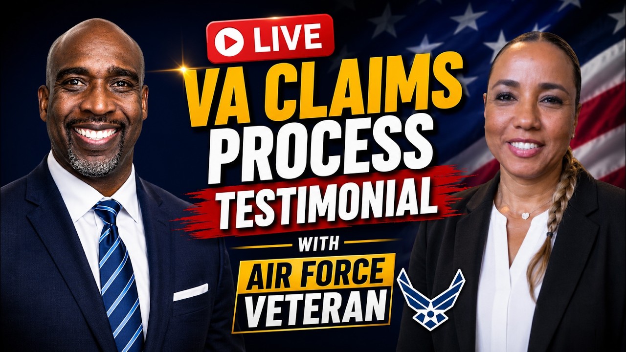 Live VA disability claims process testimonial with Air Force Veteran