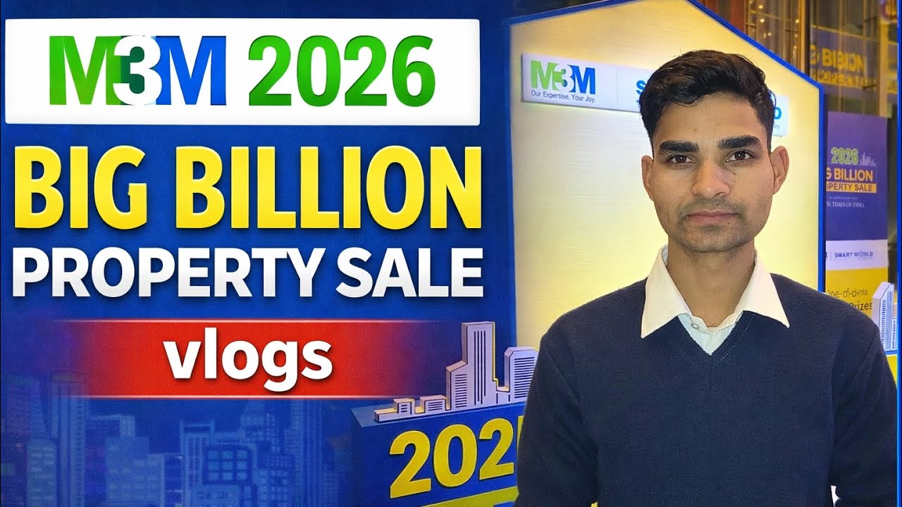 M3M 2026 Big Billion Property Sale 🏢 | Real Estate Expo Vlog | Luxury Property Tour #trending 