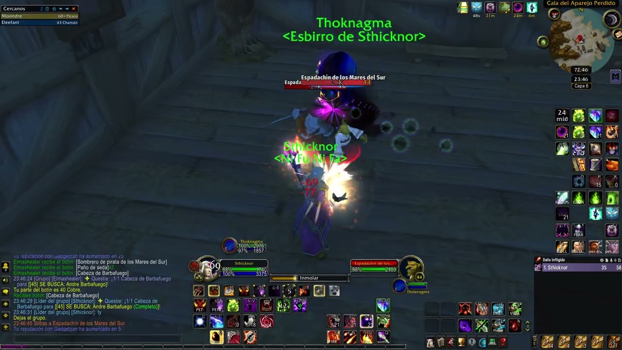 WoW TBC prepatch wpvp rogue ambush lock and die