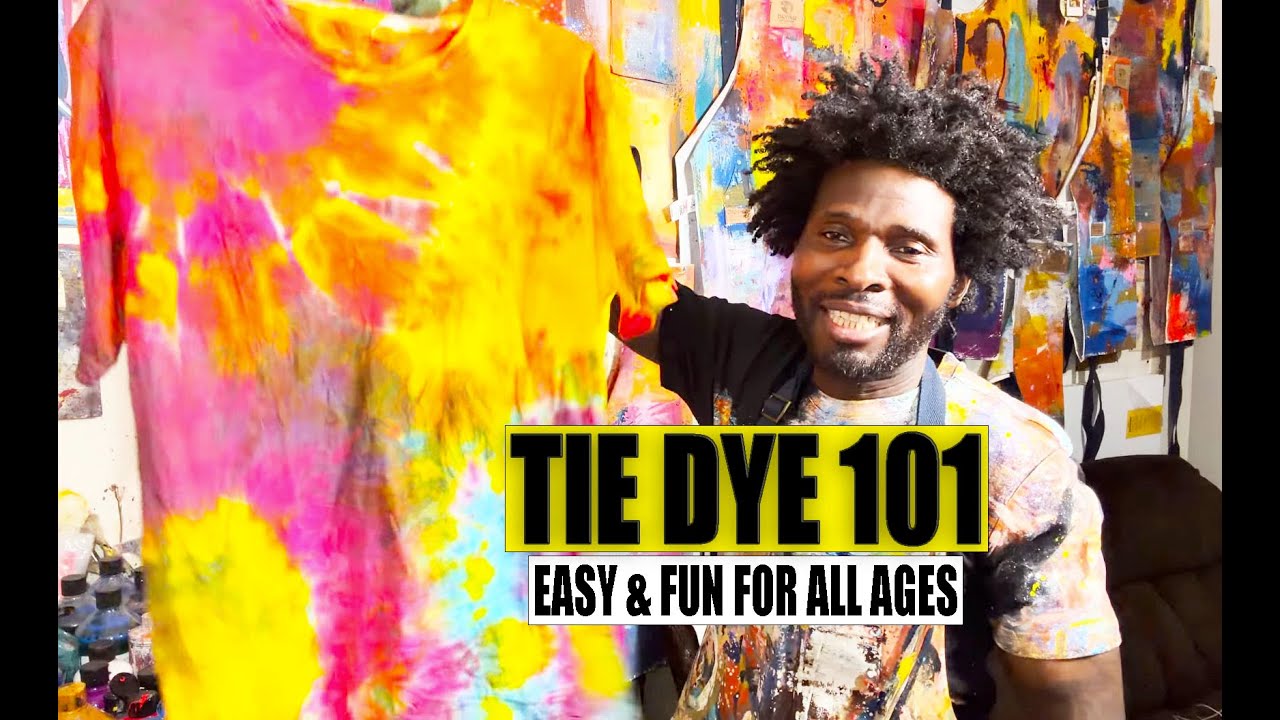 How to Tie Dye without fear Like a Kid: Easy and Fun Results. Beginner’s demo. 
