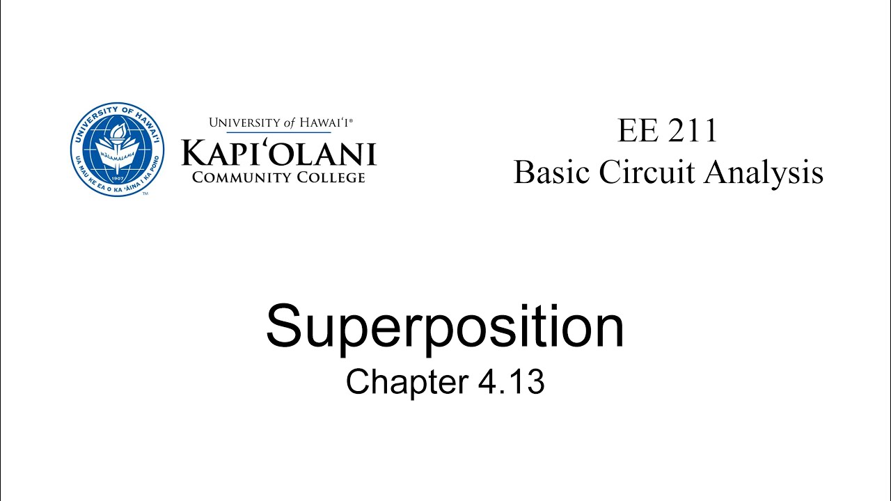 EE 211 4.13 Superposition