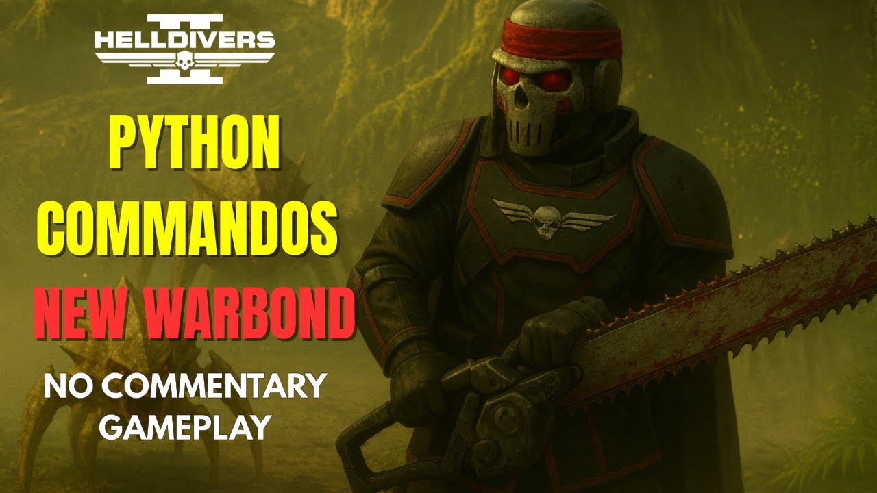 PYTHON COMMANDOS IS BRUTAL… | Helldivers 2 New Warbond Gameplay (No Commentary)