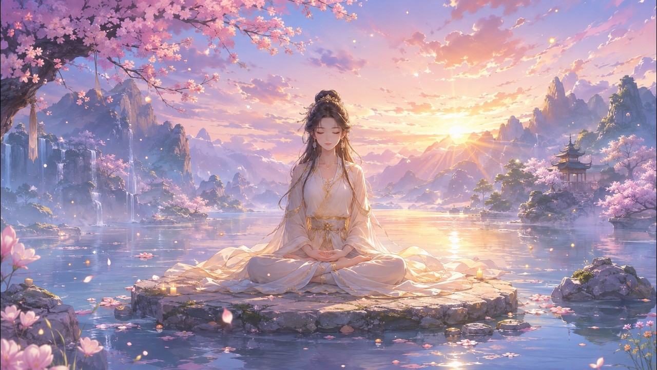 90 Minutes of Graceful Meditation 🌸 Peaceful Anime Ambience for Prayer, Healing, Sleep & Relaxation