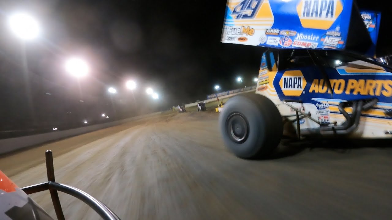 ONBOARD: Sheldon Haudenschild World of Outlaws Sprint Cars Volusia Speedway Park Feb 11, 2022