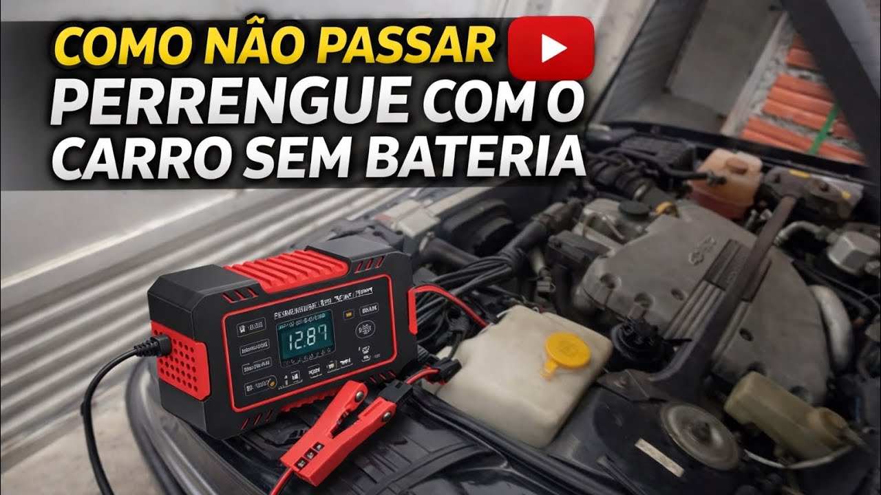 O melhor carregador de bateria de carro/ moto/ caminhão 🚛 