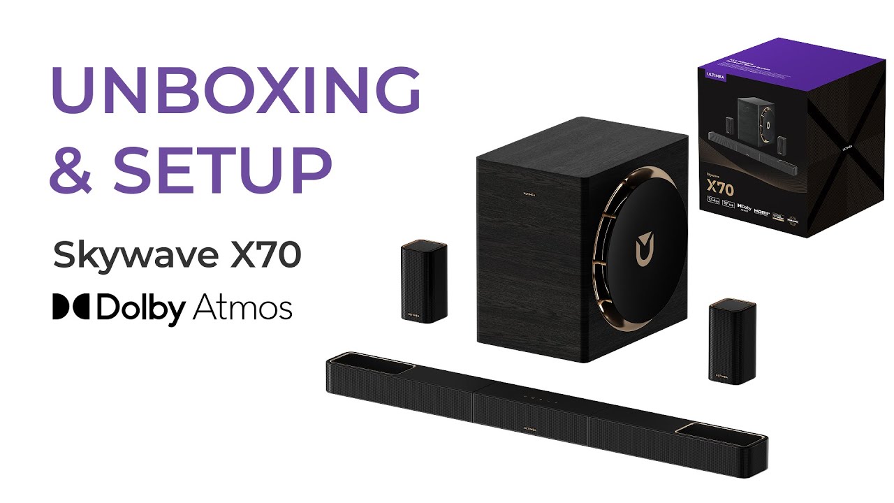 Skywave X70 Soundbar Unboxing and Operation Tutorial Video