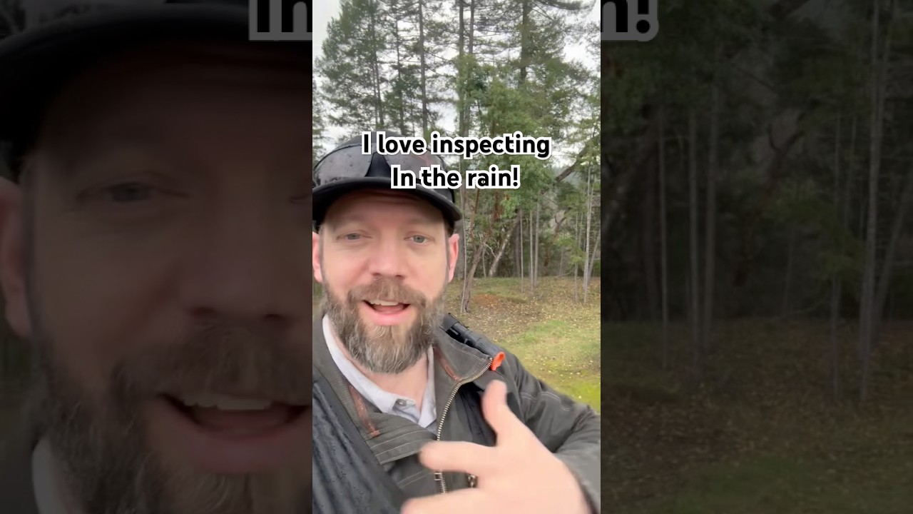 Your inspector cancel because of rain? Not us! #homeinspector #pnw #rainyday