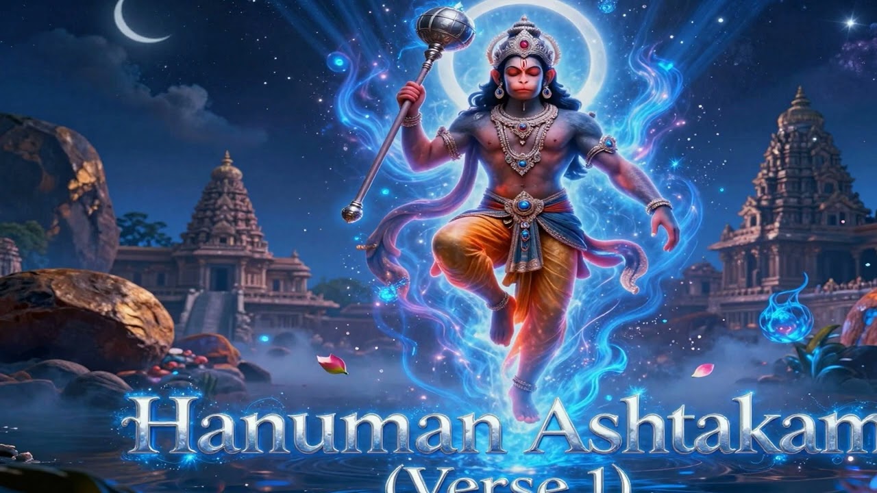 Hanuman Ashtakam (Verse 1) for Prosperity ✨ Hampi Meditation