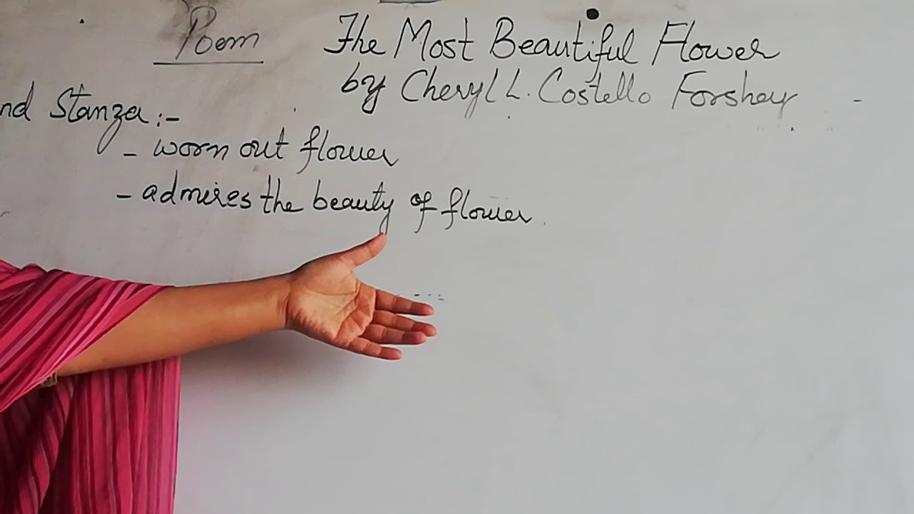 Poem The Most Beautiful Flower By Cheryl L Costello Forshey