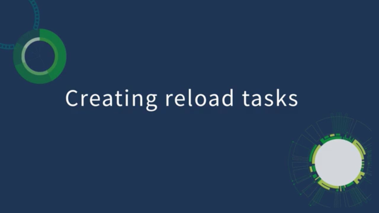 Creating a reload task in Qlik Sense Enterprise on Windows
