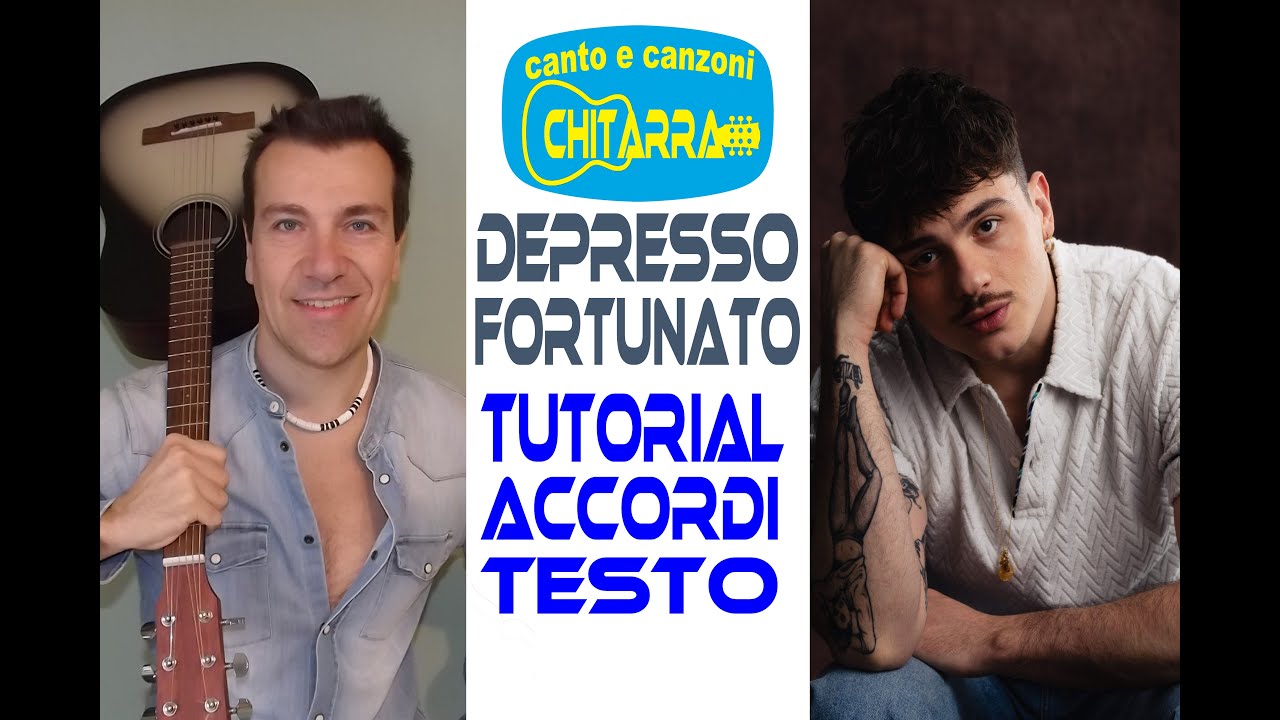 Depresso fortunato Olly TUTORIAL CHITARRA ACCORDI FACILI