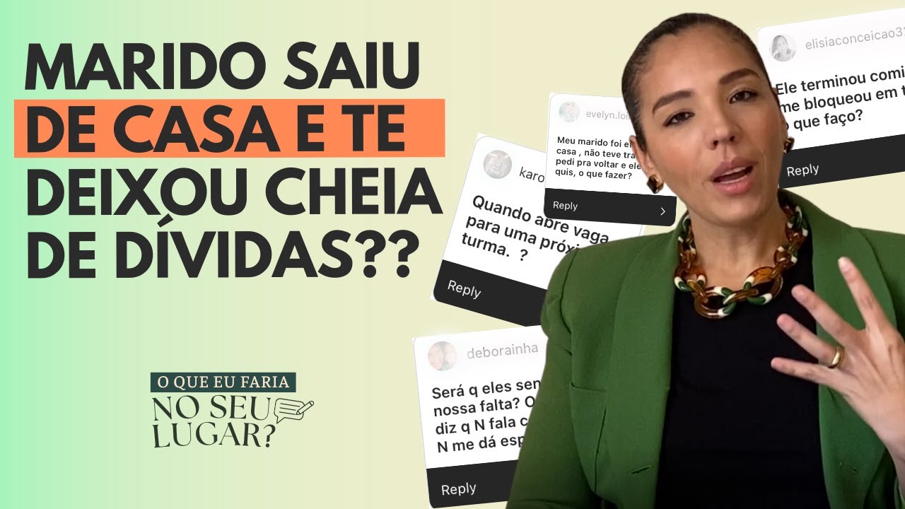 Marido abandonou e deixou ela cheia de dívidas! | O que eu faria?