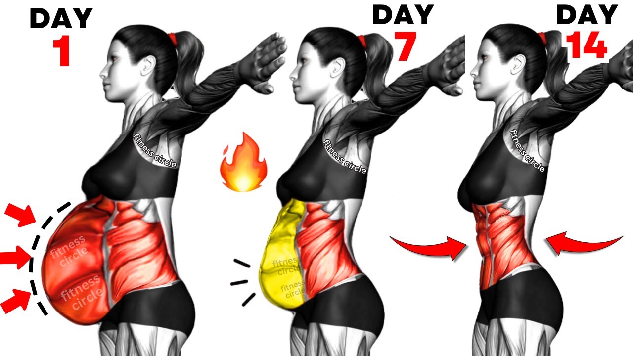 The Best 30-Min Standing Abs Exercises for Belly Fat Reduction! –2 Week Flat Belly Workout Challenge