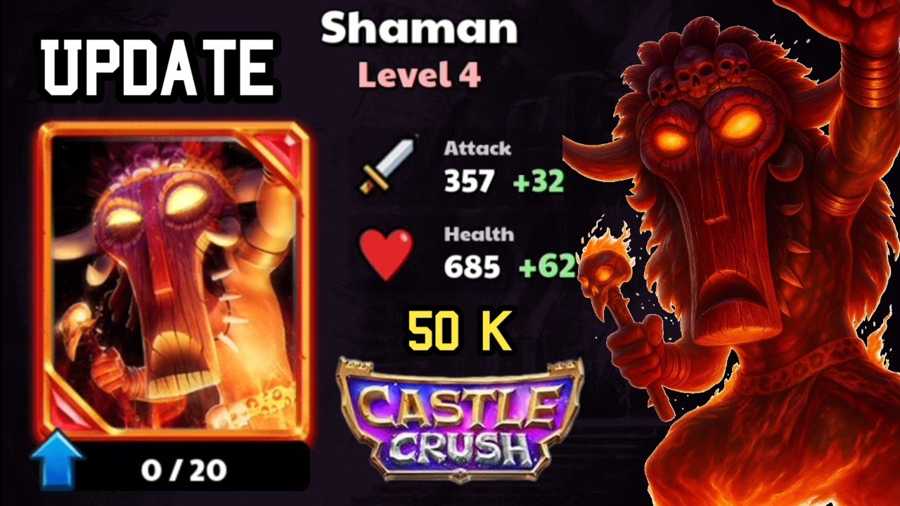 Legendary 🔥 Shaman Level 4 🔥 Upgraded! Castle Crush
