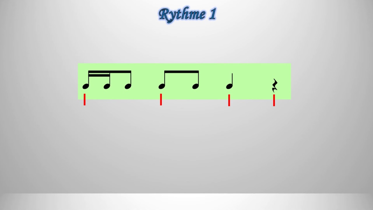 Présentation du rythme 2 doubles croche
