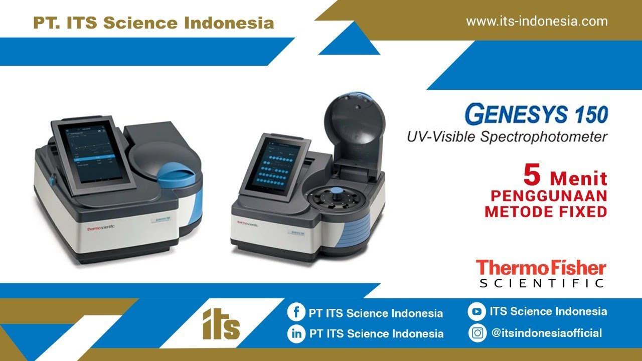 5 Menit Penggunaan Metode Fixed Genesys 150 (UV-Visible Spectrophotometer)
