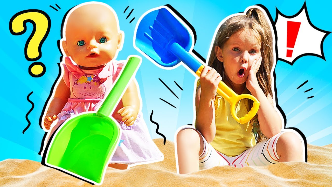 Maya und ihre Baby Born Puppe. Die Grillparty. Puppenmama Show auf Deutsch