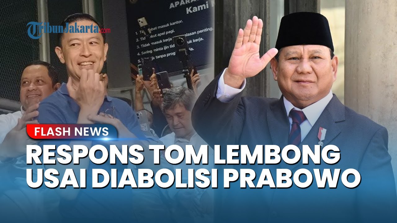 RESPONS Tom Lembong seusai Diabolisi Presiden Prabowo: Bersyukur Bisa Bebas dari Penjara, Tapi...