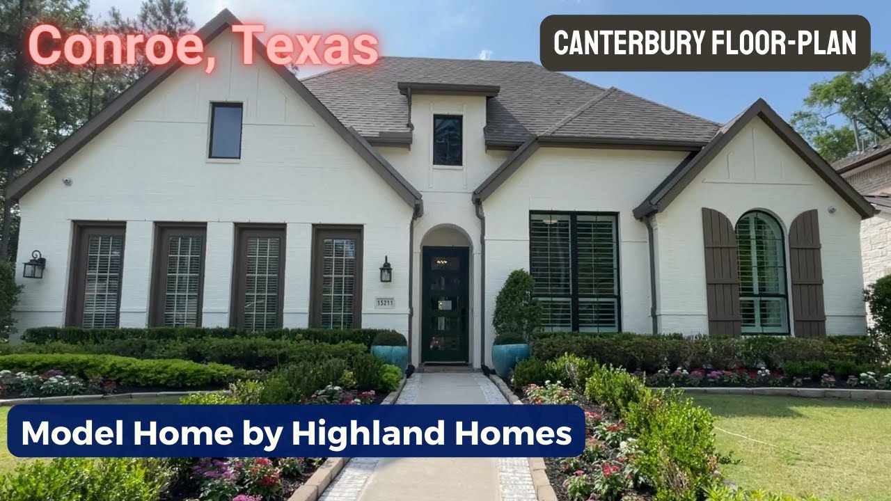 Highland Homes | Canterbury | 2,810 SF | 4 Bed | 3.5 Bath | Conroe, TX | Model Home Tour in Artavia