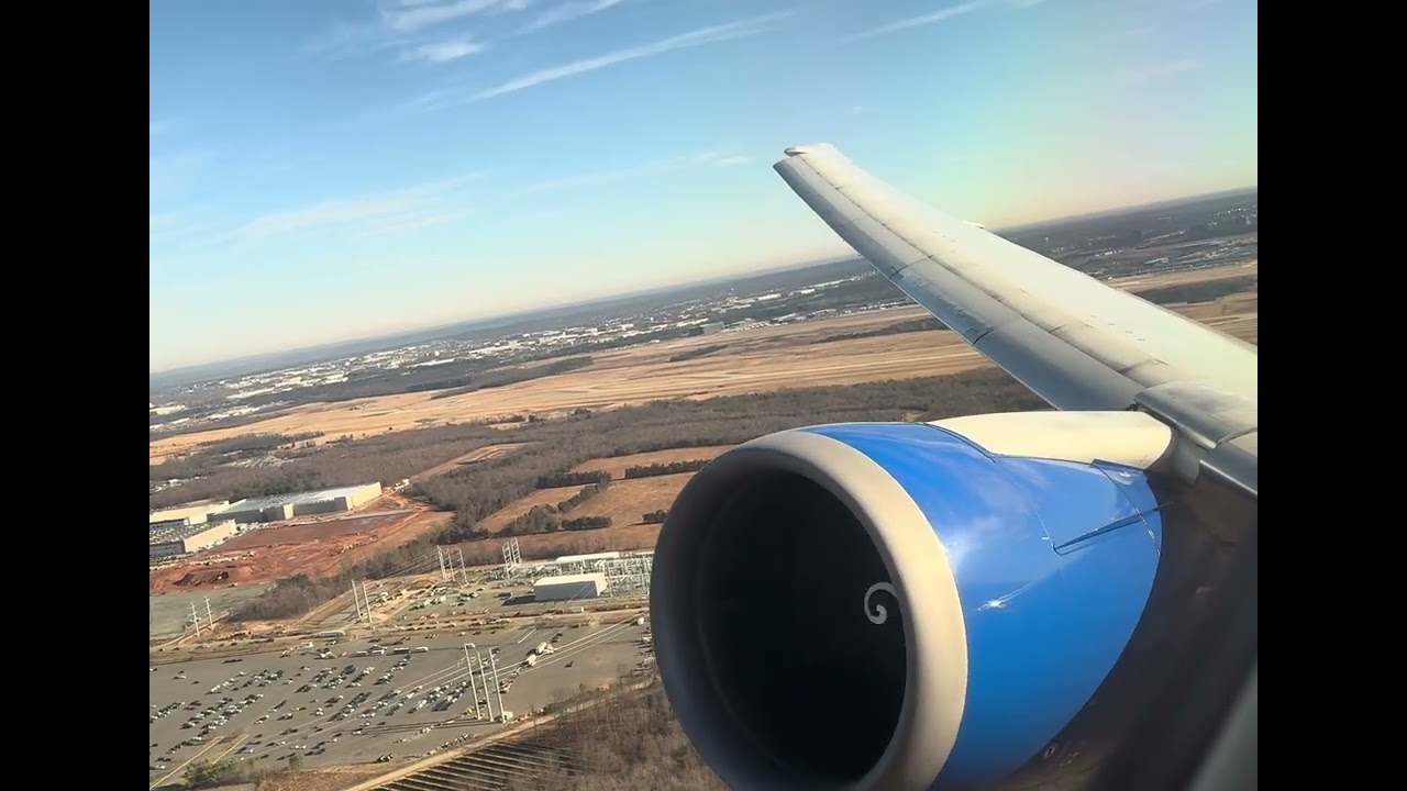 Washington (IAD) to Los Angeles (LAX) Takeoff - United 767-400