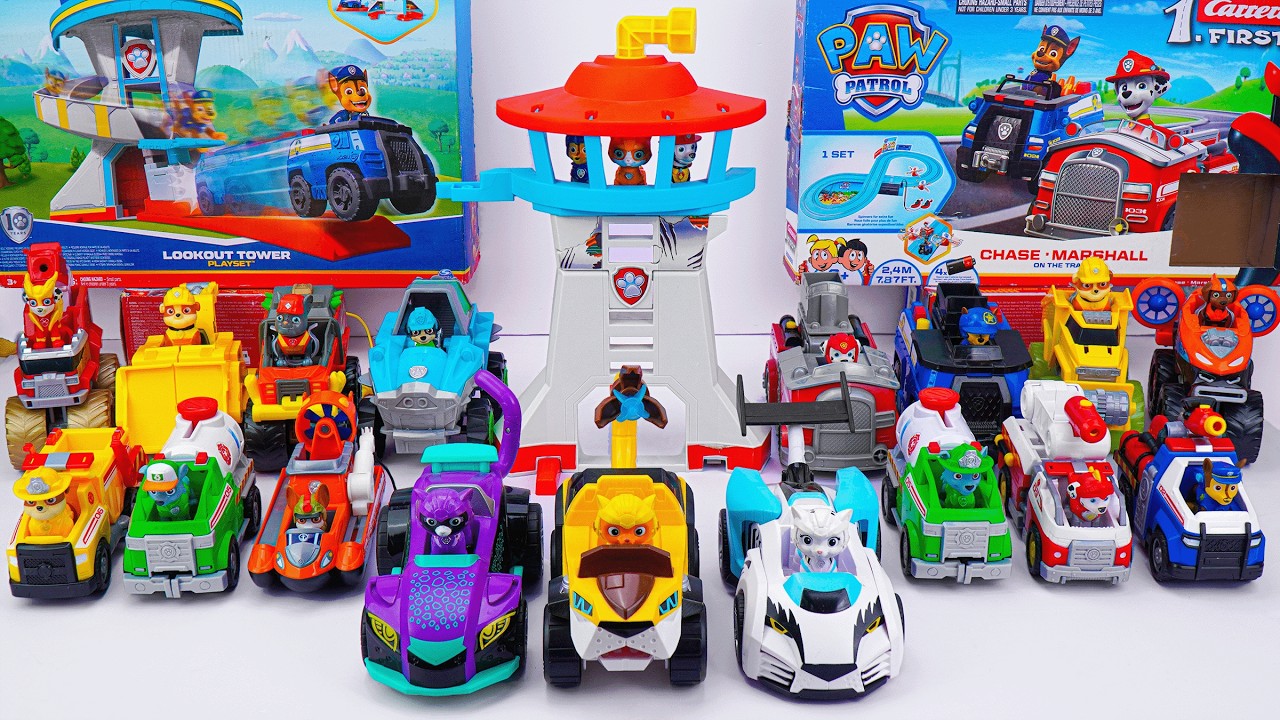 Paw Patrol Toys Unboxing Series ASMR | Paw Patrol Cat Pack Lookout Tower Set | Cat Pack Vehicles Toy