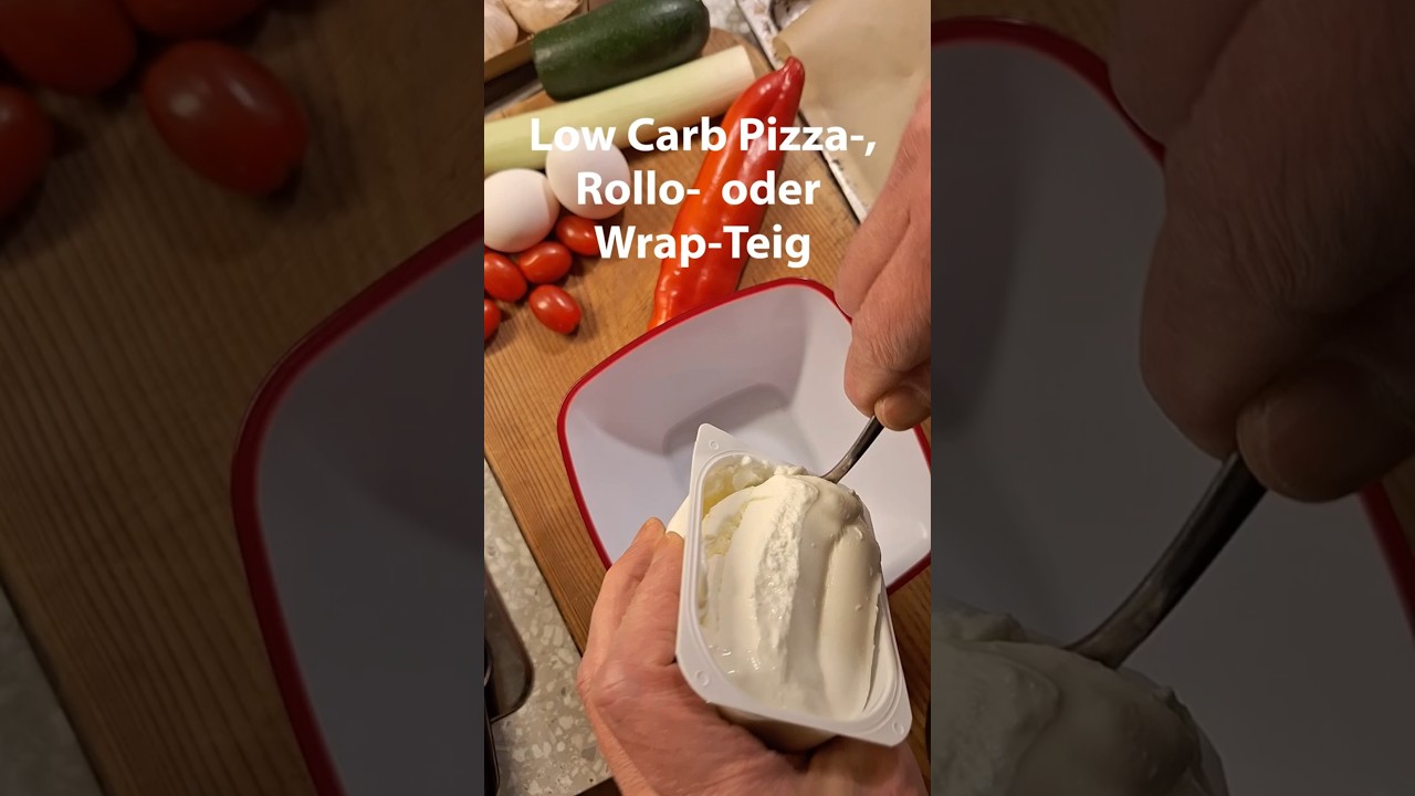 Low-Carb Teig aus Magerquark & Ei – super schnell! 🥚✨