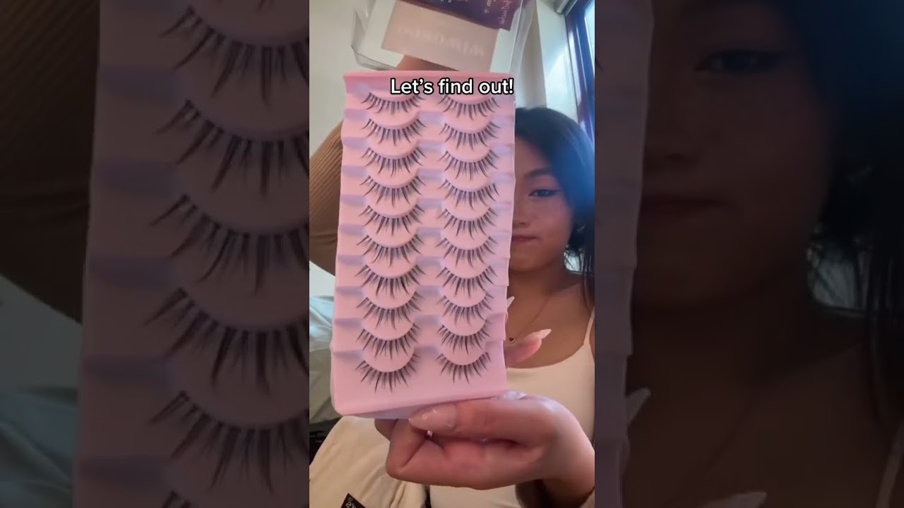 ARE THESE AMAZON LASHES WORTH IT? #shorts #makeup