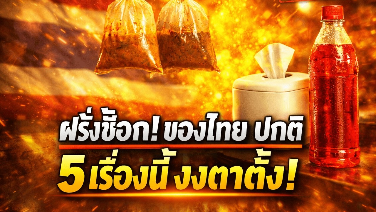 ข่าวไวรัล! 5 เรื่องปกติไทย ที่ทำฝรั่งช็อกตาตั้ง (ถุงแกง-ทิชชู่-น้ำแดง)