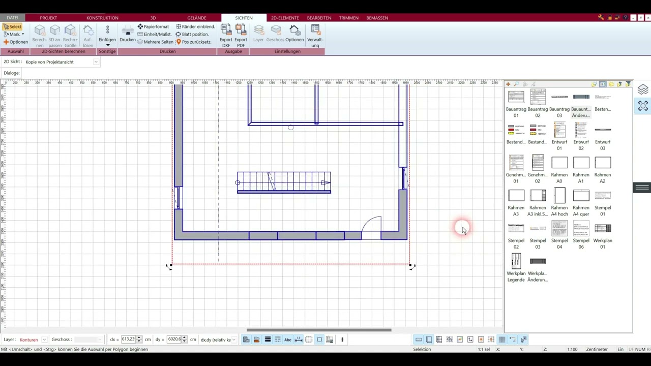 Planzusammenstellung mit dem Plan7Architekt