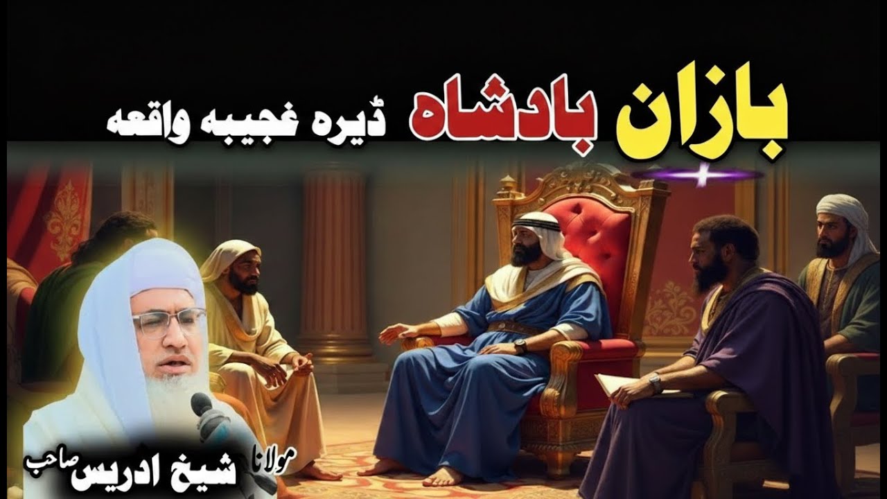 Pashto bayan/ Maulana idrees sab/ Islamic video/Islamic stories/د بازان بادشاہ واقعہ