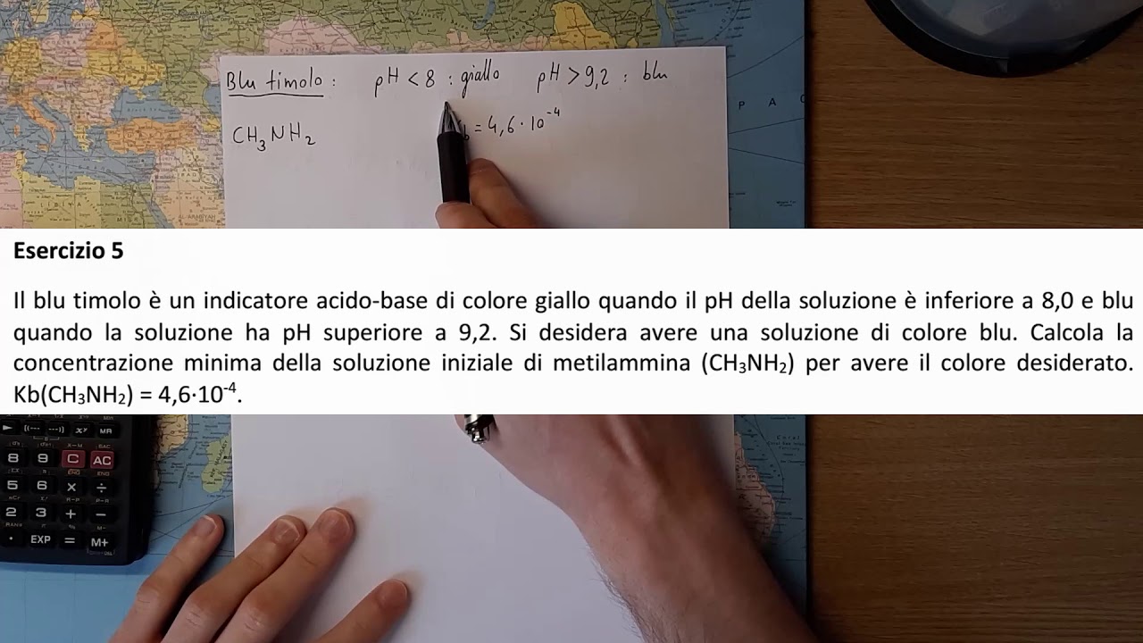 Esercizi: serie sugli indicatori acido-base