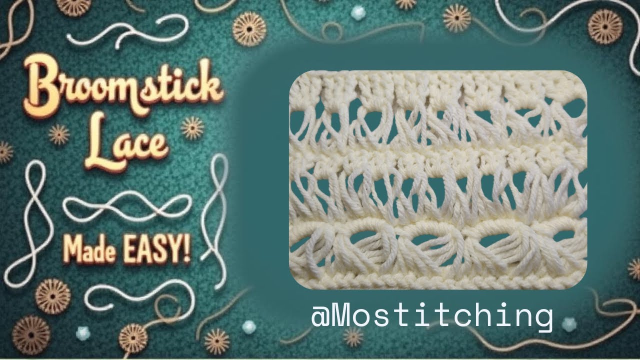 Broomstick Lace Crochet Tutorial – Get Loopy with Me! | Beginner-Friendly Tutorial