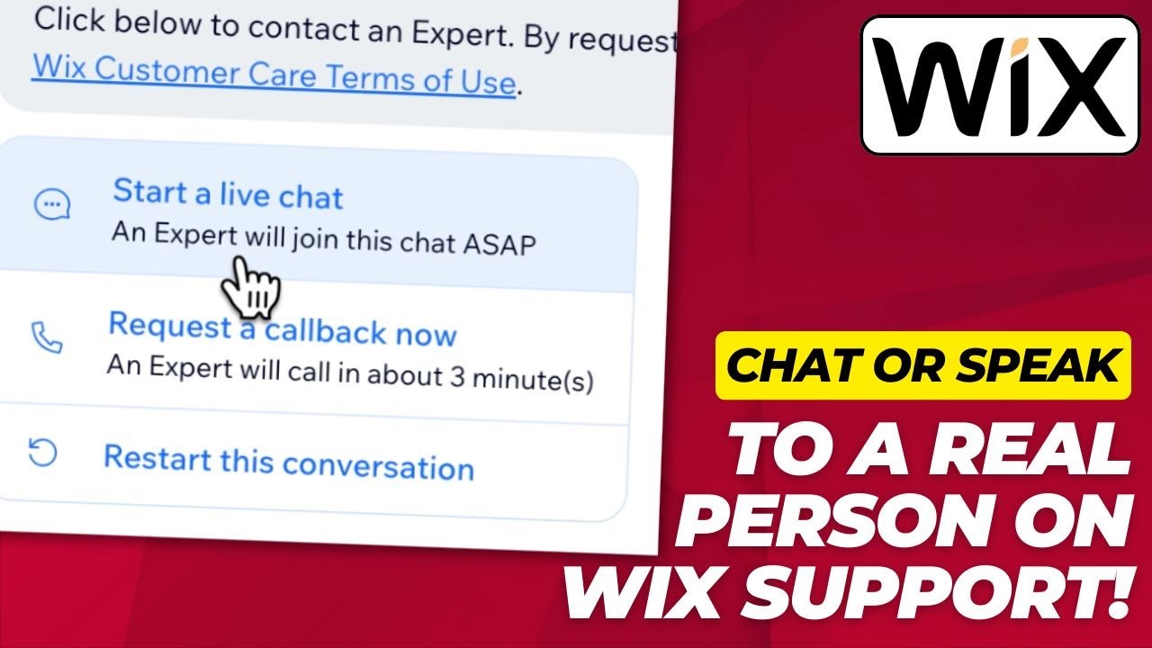 How to Contact WIX Support or Customer Service by Phone or Chat on 2026 - (Talk to a Real Person!)