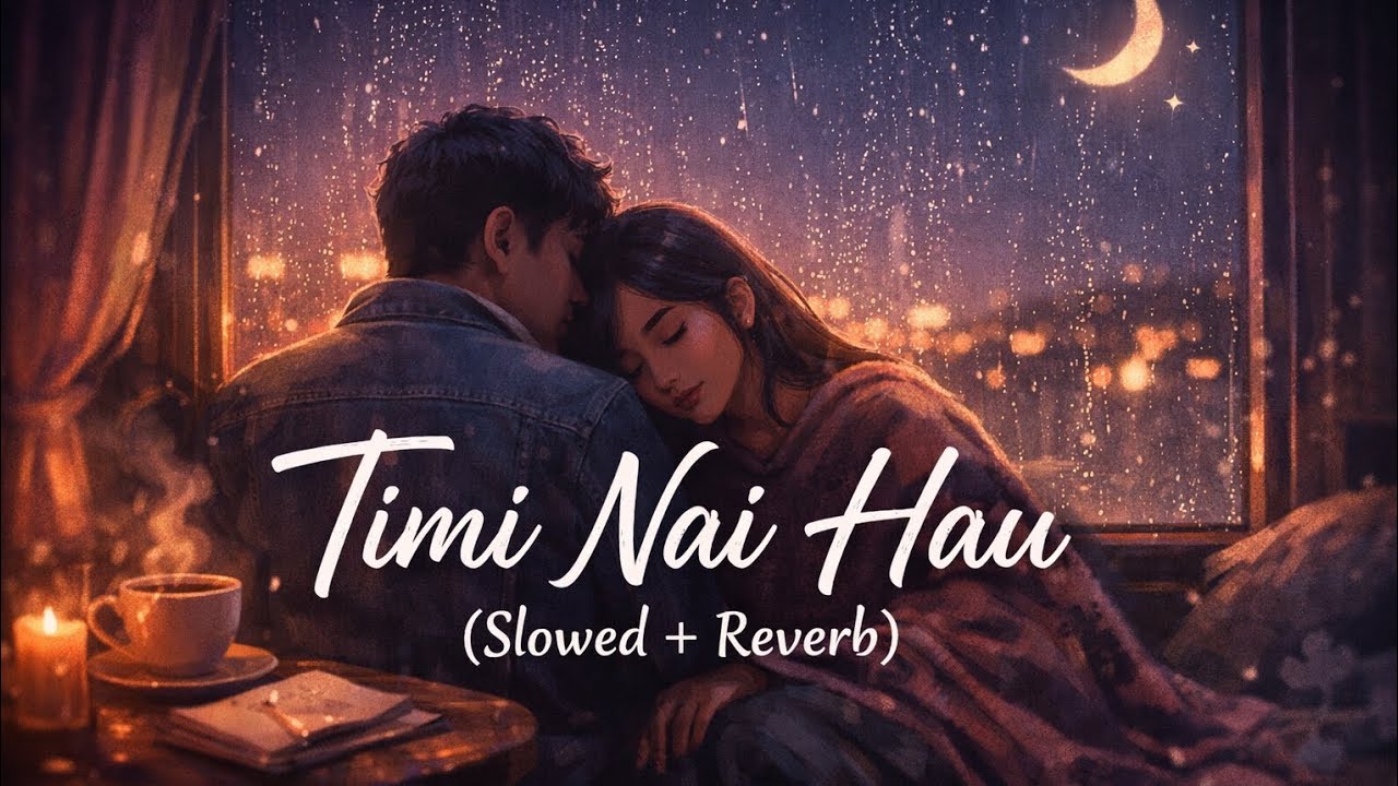 Timi Nai Hau 💜 | Nepali Romantic Lofi Song | Slowed + Reverb | Late Night Vibes