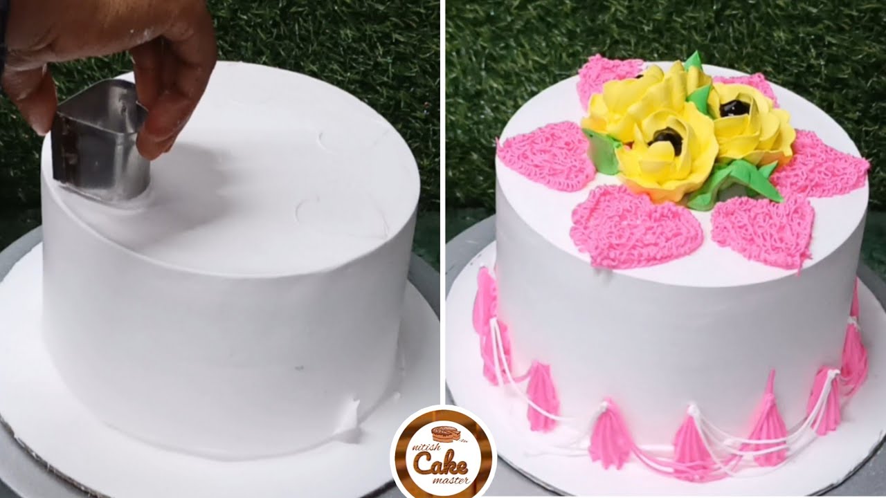 Flower Cake Decorating Ideas | Flower Cake | Rose Flower Cake Design