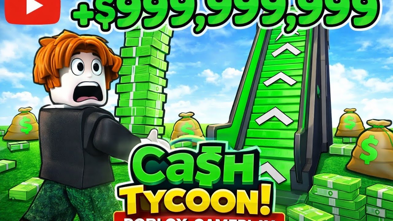 $999,999,999 in Cash Tycoon! Roblox Gameplay