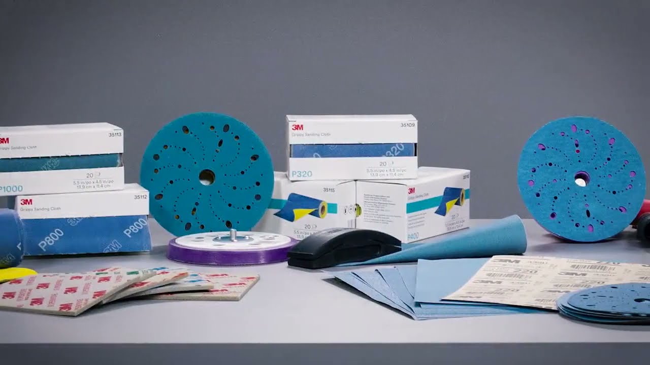 3M Lija Abrasiva Blue