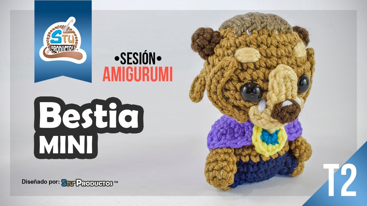 Bestia MINI amigurumi| Stu-Productos