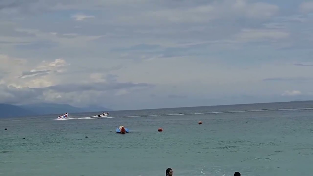 Riding a Jetski in the sea