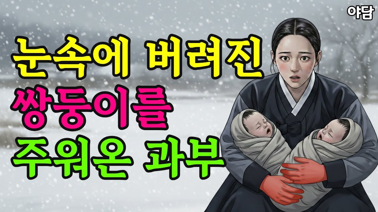 눈속에 버려진 쌍둥이를 주워온 과부 그날 밤, 운명이 바뀌었다ㅣ에 버려진 쌍둥이를 주워온 과부 그날 밤, 운명이 바뀌었다ㅣ민담 ㅣ옛날이야기ㅣ오디오북 ㅣ수면동화ㅣ사연ㅣ감동ㅣ야담