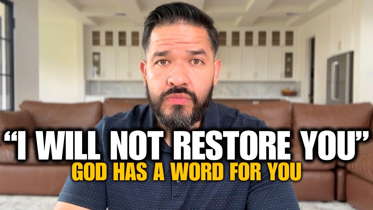 God is saying “IM NOT GOING TO RESTORE YOU”‼️