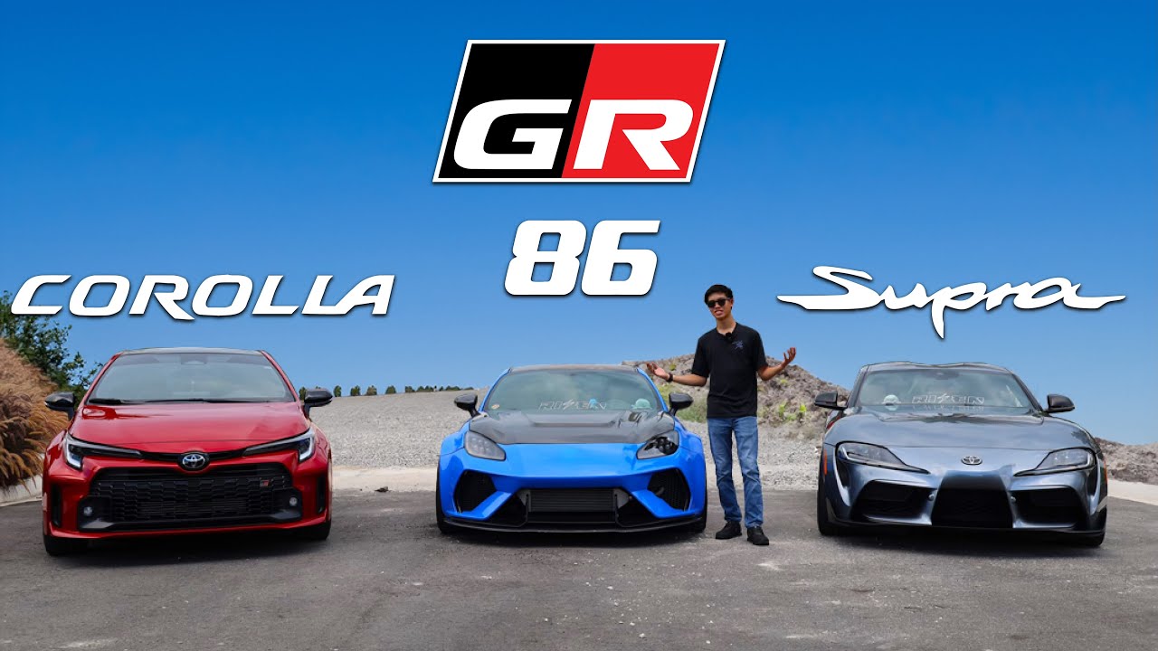 TOYOTA GR BATTLE TURBO 86 против SUPRA против COROLLA