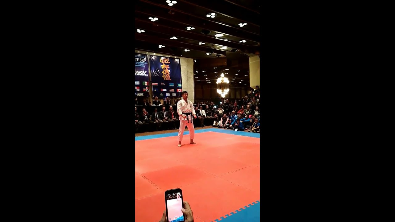 Kata Niju Hachi Ho realizado por Kancho Nobuaki Kanazawa