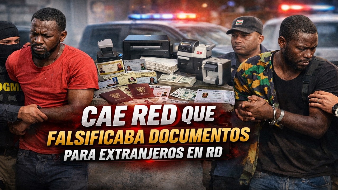 ¡ESCÁNDALO! Caen falsificadores de documentos usados por haitianos 🚔