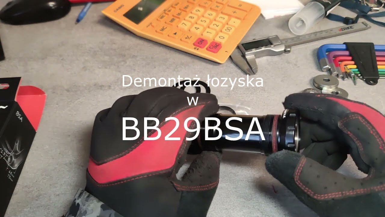 Demontaż łożyska w suporcie TOKEN BB29BSA