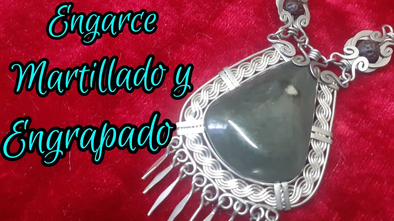 tutorial como engarzar piedras martillado y engrapado|alambrismo |DIY