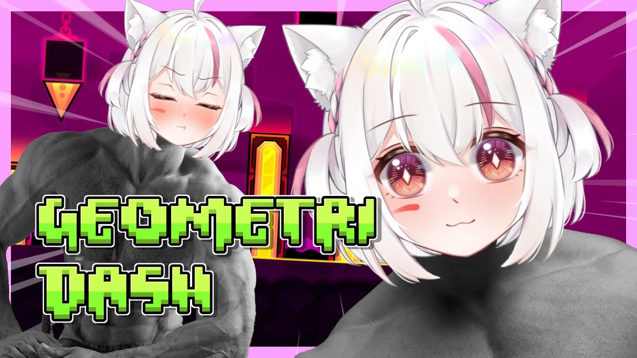 🐇  GEOMETRY DASH AGAIN CUZ I AM GIGA CHAD【Vtuber Indonesia】