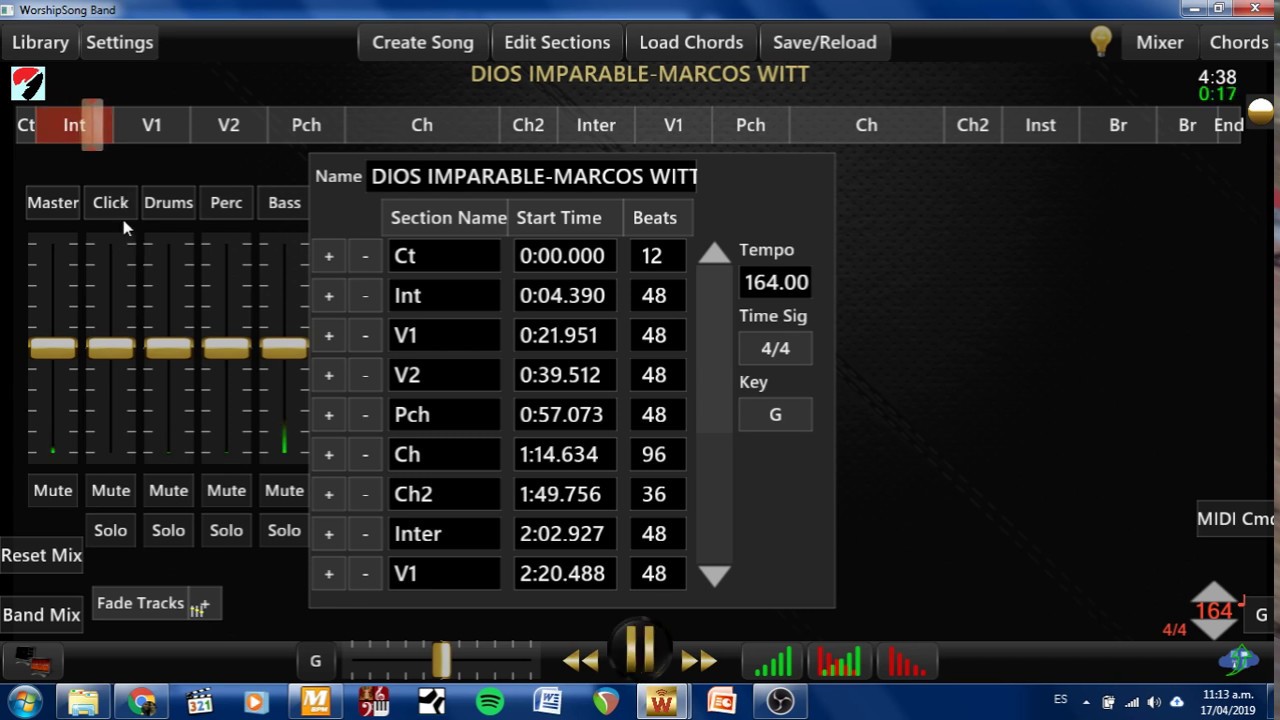 TUTORIAL WORSHIP SONG BAND, INSETAR CANCIONES