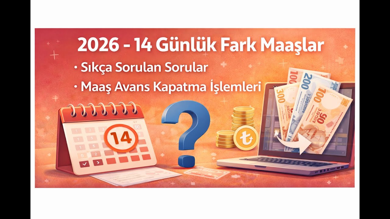 2026 14 Günlük Fark Maaşlar  - KBS ve Kesenek İşlemleri - Kıst 14 Günlük İşlem Yapma - Ay. izin